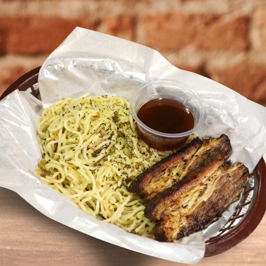 Garlic Pasta with Beef